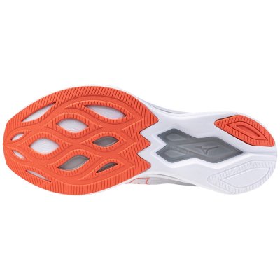 Zapatillas Para Correr Mizuno WAVE Rebellion Sonic 2 Hombre Blancos / Coral / Grises - Chile M824QI